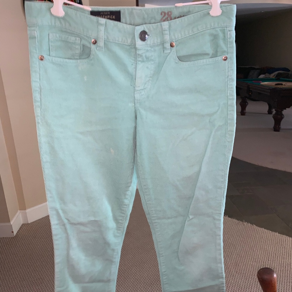 Mint Green Corduroy Pants